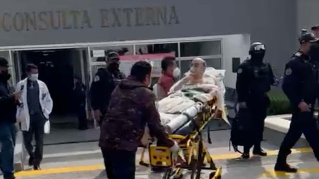 Trasladan de emergencia a Murillo Karam al hospital de cardiología