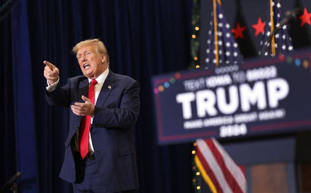 Donald Trump no podrá participar en las primarias republicanas de Colorado Donald Trump en una imagen reciente.