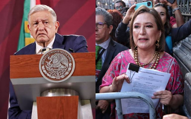 AMLO hablando sobre Xóchitl Gálvez