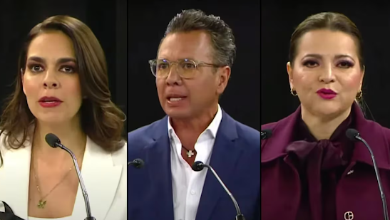 Candidatos a la gubernatura de Jalisco protagonizan debate intenso y confrontativo Captura de pantalla del sitio web Sufragio.
