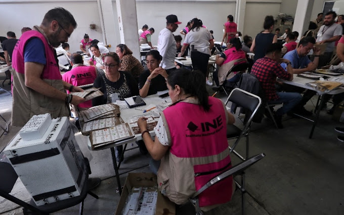 Claudia Sheinbaum consolida su liderazgo con una amplia ventaja en el conteo oficial Captura de pantalla del 6 de junio de 2024.