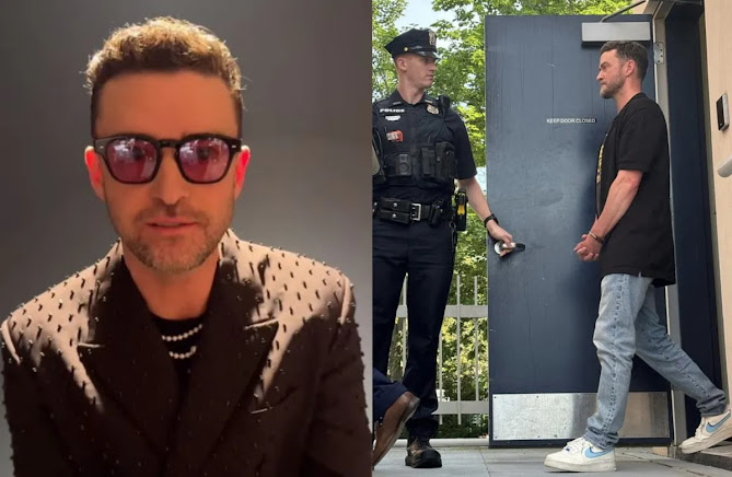 Justin Timberlake arrestado por conducir bajo efectos del alcohol en Nueva York Justin Timberlake arrestado en una imagen reciente.