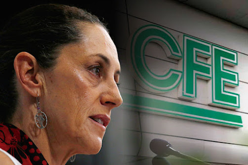 Claudia Sheinbaum busca replicar en México su éxito en conectividad en la CDMX CFE y Sheinbaum en evento oficial.