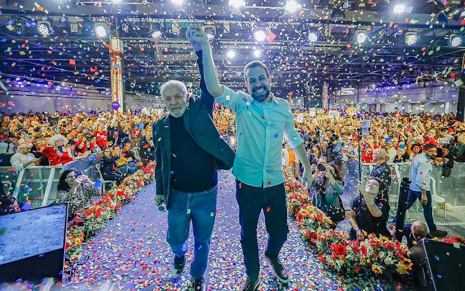 Lula impulsa a Guilherme Boulos como candidato a la Alcaldía de São Paulo Imagen de un mensaje de WhatsApp.