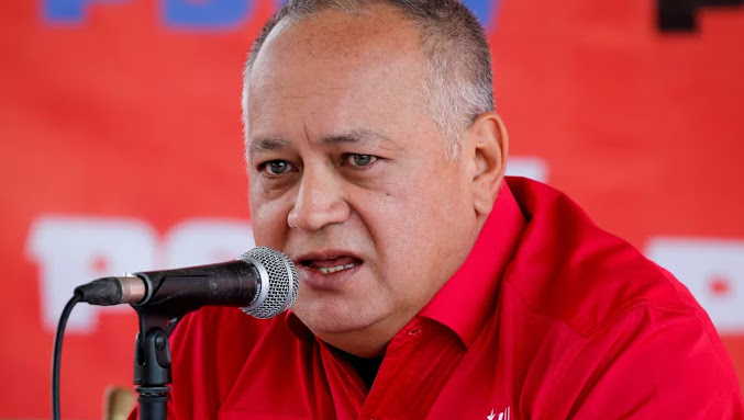 Diosdado Cabello anuncia marcha del PSUV en respuesta a manifestación opositora en Venezuela Captura de pantalla de un contenido digital.