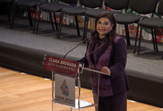 Clara Brugada revela su equipo de gobierno: Pablo Vázquez y Alejandra Frausto repetirán en sus cargos Captura de pantalla del 19 de agosto de 2024.