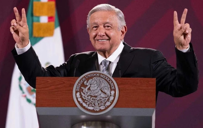 AMLO presentará su último informe de gobierno con un 73% de aprobación ciudadana Captura de pantalla de un sitio web.