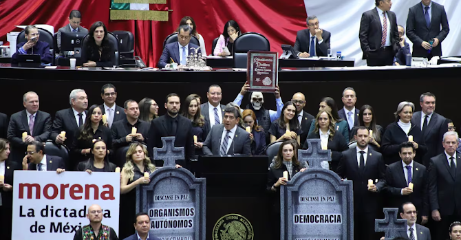 El Senado declara constitucional la controversial reforma de supremacía constitucional Captura de pantalla del sitio web Sufragio.