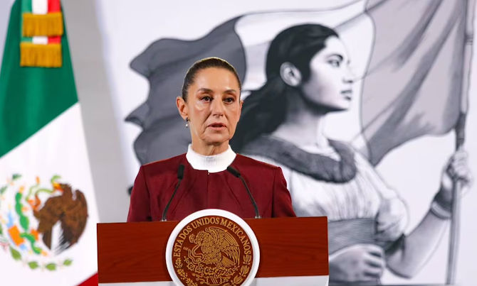 Claudia Sheinbaum anuncia nueva estrategia para resolver el caso Ayotzinapa Captura de pantalla del sitio web sufragio.org