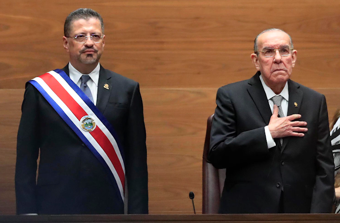 Chaves rechaza reunión con Rodrigo Arias y lo acusa de hacer política con la inseguridad Captura de pantalla del 13 de febrero de 2025.