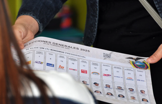 Ecuador: Los candidatos con peor votación esquivan la devolución del fondo electoral Captura de pantalla del 19 de febrero de 2025.