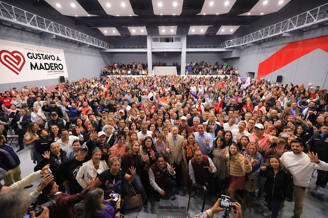Morena CDMX culmina su primera gira estatal con éxito en Gustavo A. Madero Imagen abstracta con colores vibrantes.