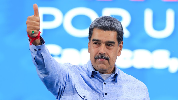 Maduro asegura que el fascismo en Venezuela ha sido derrotado Imagen abstracta con colores vibrantes y formas.