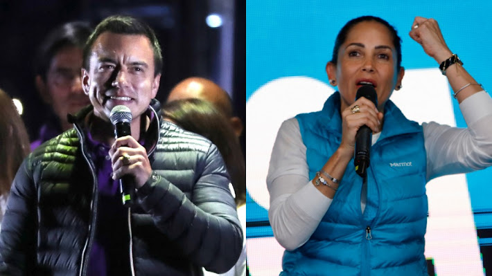 Ecuador: Luisa González abrirá el debate presidencial ante Daniel Noboa Riodista en Ecuador, febrero 2025.