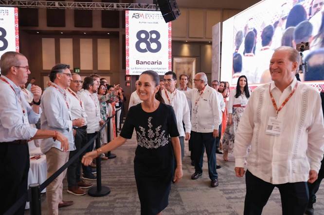 Sheinbaum asegura que los aranceles de Trump no han afectado las inversiones en México Captura de pantalla del sitio web Sufragio.