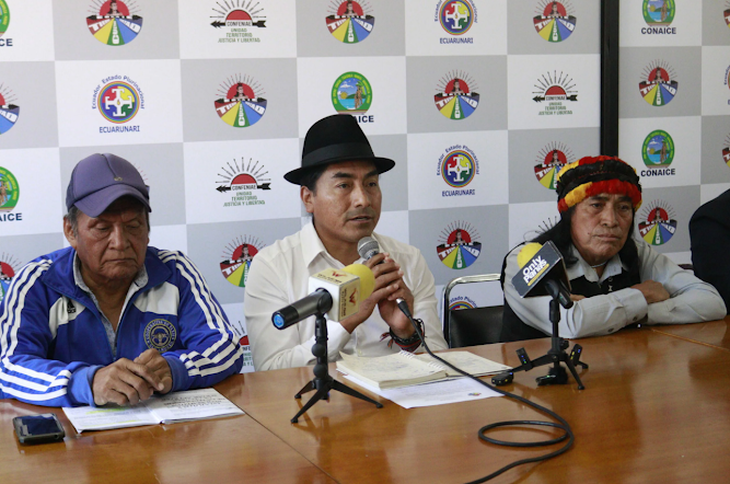 Ecuador: Pabel Muñoz y Leonidas Iza sostienen reunión técnica por predio de la CONAIE Captura de pantalla del sitio web Sufragio.