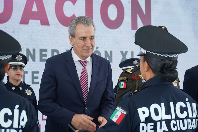 Pepe Chedraui encabeza graduación de nueva generación policial en la capital poblana Imagen de WhatsApp con fecha y hora.