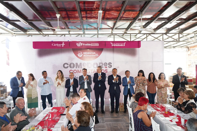 Puebla refuerza comedores comunitarios para atender necesidades urgentes de alimentación Captura de pantalla del 12 de agosto de 2025.