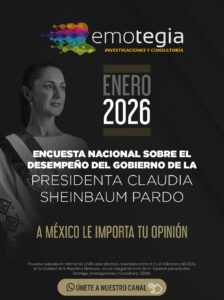 Encuesta Emotegia: Aprobación Claudia Sheinbaum