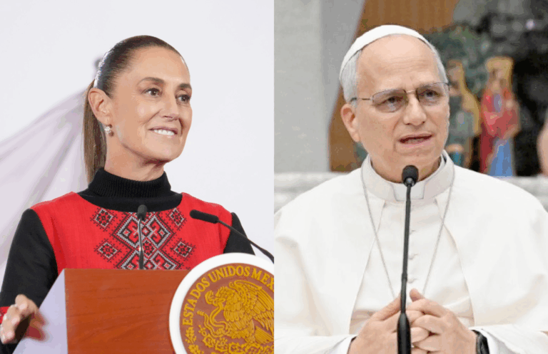 Sheinbaum inicia coordinación para visita del Papa León XIV en 2026