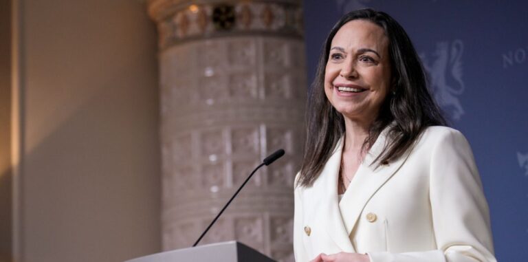 Machado prevé elecciones libres en Venezuela en menos de un año