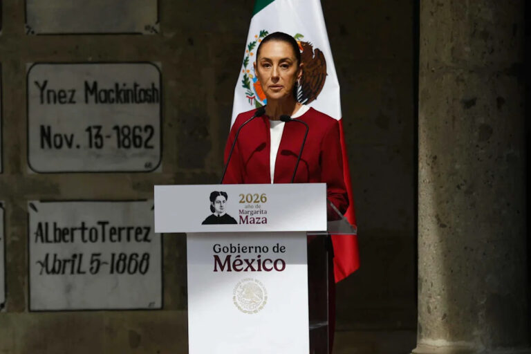 Sheinbaum reivindica elección popular y homenajea a Margarita Maza Sheinbaum reivindica elección popular y homenajea a Margarita Maza