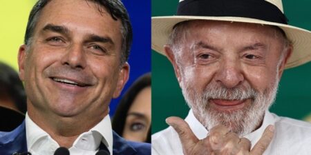 Lula y Flávio Bolsonaro, empate técnico rumbo a elecciones en Brasil Lula y Flávio Bolsonaro, empate técnico rumbo a elecciones en Brasil