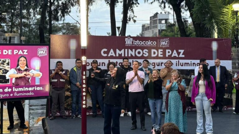 Iztacalco renueva alumbrado y espacios públicos para mayor seguridad